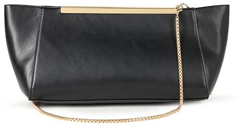 The Drop Harlei Framed Clutch, Schwarz, One Size