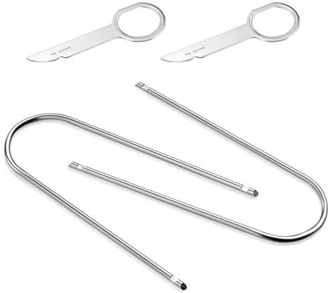 Mozeat Lens Car Radio Removal Tool Stereo Removal Pry Tool Kit Universal U-Shaped Radio Removal Tool Key Car Accessories for Car CD DVD Audio Frequency Converter