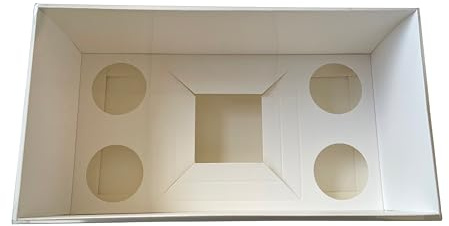Sweet Treats Packaging Clear Lid Bento & Cupcake/Biscuit/Cake Box - Multiple Sizes - Enhanced Height Boxes (5, Bento + 4 Hold Cupcake Clear Lid - White Base)