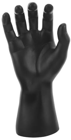 ROMISBABA Handmodell Ringhalter Handschuh-Ausstellungsstand Hand-Mannequin-Ausstellungshalter Kunststoff-Hand-Mannequin für die Schmuckpräsentation