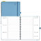 POPRUN Kalender 2025 2026 Horizontale Wochenplaner (Aug.2025-Dez.2026) – Ringbuch mit Softcover, ca. A4 (21.8x26,4 cm),17-Monate-Terminplaner 1 Woche 2 Seite, Aquamarin