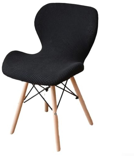Stuhlbezug aus Polar-Fleece, dehnbar für Butterfly-Stühle, abnehmbar und maschinenwaschbar (schwarz)