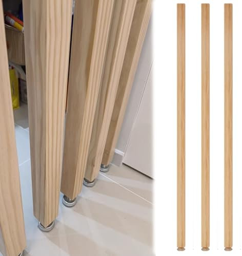 WLCGYD Paravent Raumteiler Innen Trennwand Raumteiler Lamellen, Holz Sichtschutz Raumtrennung Trennwand Pfosten Säule, 240 220 200 170 180 150 cm(3pc,160cm/63in/5.24ft)