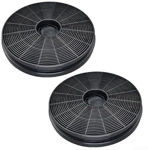 2PCS Activated Carbon Filter, Black Cooker Hood Filter Replacement for Extractor Fans Kitchen Hoods, Effectively Absorbs Smell