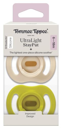 Tommee Tippee Ultra-Light Stayput Soother 6-18 Months 2 Pack