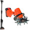 Motozappa Elettrica Da Giardino, Motozappa A Batteria, Larghezza Di Lavoro 10 Cm, Profondità Di Lavoro 10 Cm, 235 Giri/Min, Per Fattoria, Cortile, Prato,With1.3mExtension-2batteries