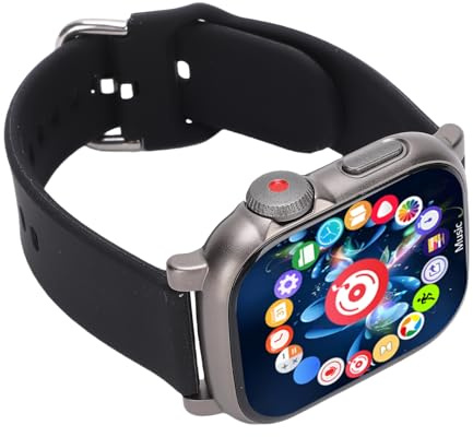 Bluetooth MP3 Player Mit Touchscreen, Wearable Fitness Tracker Mit Integriertem Lautsprecher, Sprachrekorder Musik Player Mit Armband (128GB)