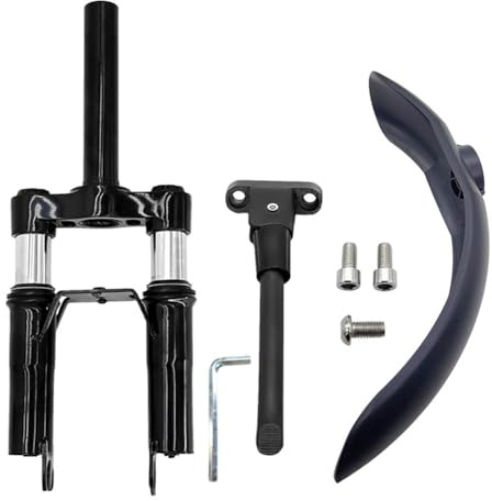 Lecreatekit Jeu de fourche avant en métal pour scooter électrique Xiaomi (M365, 1S, Pro2) - 388 x 28,5 mm, noir, 1392 g