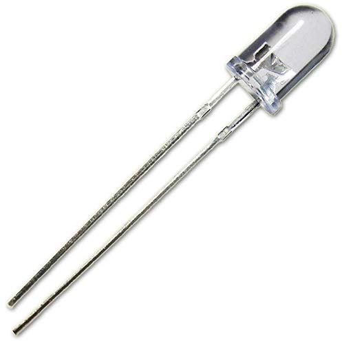 world-trading-net 10 LEDs 5mm wasserklar blinkend gelb Set, Leuchtdiode, bedrahtet, Diode Leuchtend, als Bauteil