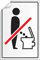 2 Stück Aufkleber Bitte hinsetzen Nicht im Stehen im Sitzen pinkeln WC Toilettenschild für Spülkasten WC Deckel etc. 130 x 90 mm
