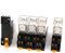 sourcingmap DPDT Rouge LED Relais électromagnétiques avec Douille Base AC220V-240V 5Pcs