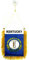 AZ FLAG - Wimpel Kentucky - 15x10 cm - Bundesstaat Kentucky Mini Flagge 10 x 15 Cm - Auto Pennant Spezielle Auto