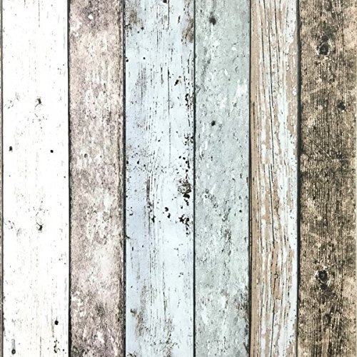 A.S. Création Wood Effect Wallpaper Distressed Wooden Grain Surf Beach Hut Vinyl 6 Colours