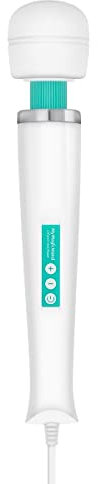My Magic Wand Massagestab Vibrator mit Netzanschluss - Massage gerät für Muskeln und Intimbereich - Massage Zubehör für Männer und Frauen – Türkis