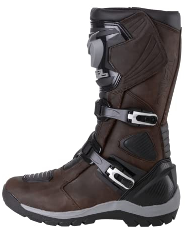 O'NEAL | Stivali da moto | Enduro Adventure | Stivale da turismo robusto e impermeabile, soletta rinforzata in metallo, plantare sostituibile | Sierra Pro Boot | Adulto | Marrone | Taglia 39