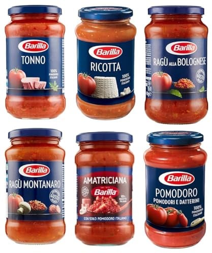 Testpaket Barilla pastasauce tomatensauce Fertige Saucen aus italien 6 x 400g