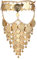 FRCOLOR Bauchtanz Gesichtsschleier Kostüme Cosplay Party Münze Schleier Maskerade Maske für Frauen Halloween Geburtstag Hochzeit Abschlussball Maskerade Party Dekoration Ornament Gloden