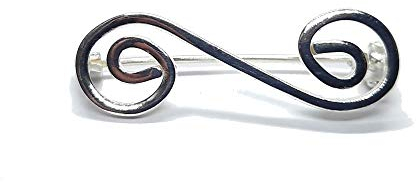 Broche en argent massif 925 Spirale