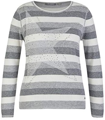 Rabe Damen Pullover mit Ringeln und Stern