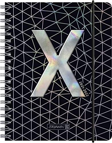 BRUNNEN 1071755012 Schülerkalender 2021/2022 „Xtreme“ 1 Seite = 1 Tag, Sa. + So. auf einer Seite, Blattgröße 12 x 16 cm, A6, PP-Einband