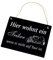 Schiefertafel graviert mit Spruch - Hier wohnt ein TRIKER wenn er nicht auf Tour ist - Schiefer Schild Türschild 22x16cm | Dekolando Home Accessoires