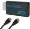 Wii to HDMI Converter, Wii to HDMI Adapter, Wii to HDMI 1080P 720P 60hz Connector Output Video & 3.5mm Audio - Support Games TV Projector All Wii Display Modes - Black