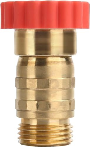 Roastove Brass, Water Pressure Regulator, Garden Hose Pressure Reducer, 40-50 psi, 3/4 Hose