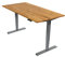 Ergotopia Desktopia Pro X Elektrisch höhenverstellbarer Schreibtisch, Ergonomischer Stehtisch für Büro oder Home Office (Eiche Echtholz, Gestell Grau, 160 x 80 cm)