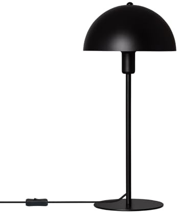 LEDKIA Lámpara de Mesa Metal Madow Negro