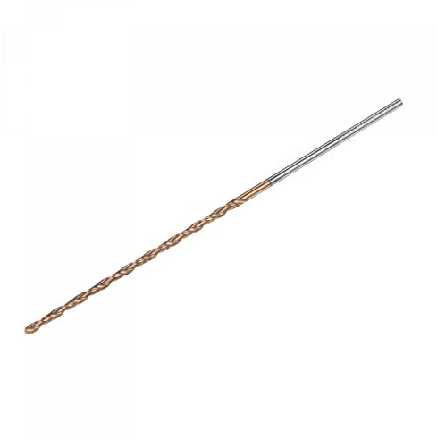 sourcing map Twist Drill Bit, 2mm Jobber Drill Bit Nanoscale Titanium Coated K35 Tungsten Carbide Straight Shank 100mm Length for Drilling Stainless Steel Alloy Steel