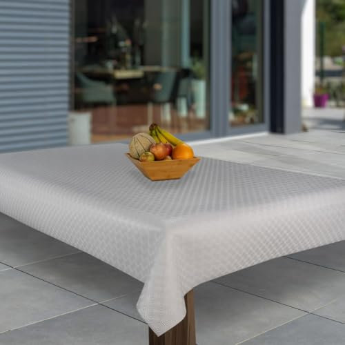 Tischdecke Molton Tischläufer Tischpolster Tischschoner Tischunterlage PVC abwaschbare Tischdecke Wasserabweisend Schutz |79|, Muster:Molton, Größe:60x120 cm
