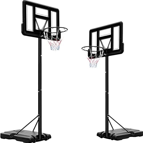 LIFERUN Basketballkorb Outdoor, Verstellbare Korbhöhe von 230 bis 305 cm, Basketballständer mit 110x70cm Rückwand, für Kinder Jugendliche Erwachsene Verwendung in Hinterhöfen, Gärten, Garagen