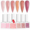 Saviland 5-in-1 Builder Nail Gel Set - 6 Colours Builder Gels Nail Extension Gel for Nail Strengthener & Nail Hardener, Builder Gels For Nails Friendly for Nail Salons & Nail Starter, Gifts for Women