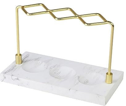 Cabilock 3 Bürstenhalter zahnärztliche Ausrüstung Bürstengestell Organizer für Make-up-Pinsel Zahnbürsten-Halter Zahnbürsten-Organizer Marmorierung Regal Veranstalter