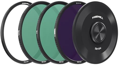 Freewell M2 Lot de 3 Paquets Magnétiques à échange Rapide ND1000, CPL, UV 82 mm