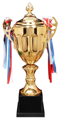 Starnearby Trophée d'or, Coupe Trophée Metal Grand 37CM pour Tournois Sportifs Compétitions, Trophée Récompense pour Enfants et Adultes