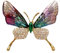 Broche oiseau rouge-gorge, épingles, insignes en cristal et perle - Broche oiseau - Bijoux élégants - Cadeaux pour femmes, hommes, garçons et filles, Métal