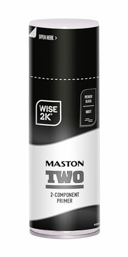 Maston Spray Paint 2K Two Jet Black Matt RAL9005 400ml