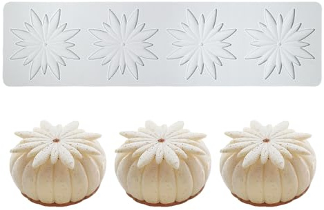 Moule en silicone en forme de Flocons de neige de Noël, tapis dentelle 3D pour décoration de cupcakes, sucre artisanal, desserts, Gastronomie