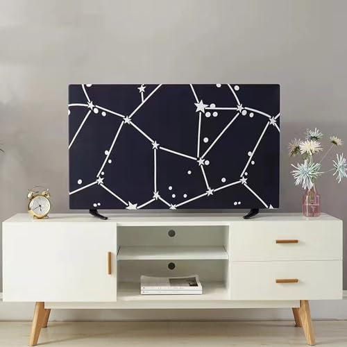 ZYREHAW 19-75 Inches TV Cover Dust Proof, TV Screen Protector, Universal TV Dust Cover For LCD LED - Indoor Bedroom Living Room Decoration Television Dust Cover Flat F,75in