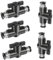 Pneumatischer Kugelhahn, 5 Stück Gerade Pneumatik Steckverbinder, 8mm Push to Connect Steuerventilfittings, für Schnellen Anschluss von Luftleitungen