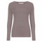 Shop Nova® Women Ladies Long Sleeve Round Neck Plain Top Stretchy Casual T Shirts Basic Slim fit Tee Tops UK Size 8-26 (Mocha, 18)