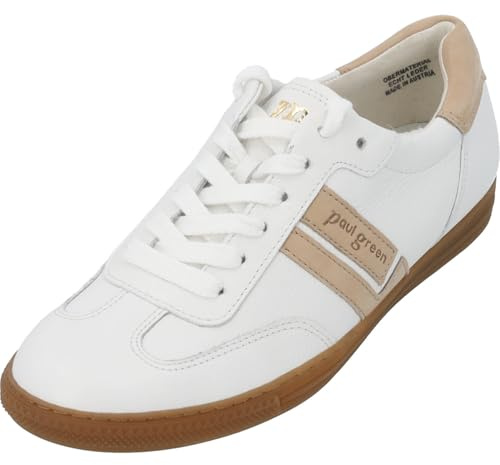 Paul Green Sneaker 5450-016, Rauleder, Weiß, Damen EU 8,5/42,5
