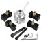 LANTRO JS Schnellwechsel Set Werkzeughalter für CNC Drehmaschine Kohlenstoffstahl Multifix mit Bohrstahlhalter und Drehstahlhalter mini aluminiumlegierung