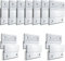 10 pares de ganchos franceses de tacos franceses, 2 pulgadas, barra en Z de aluminio resistente, montaje en pared, para colgar espejos y marcos de fotos (plata, 10 pares)