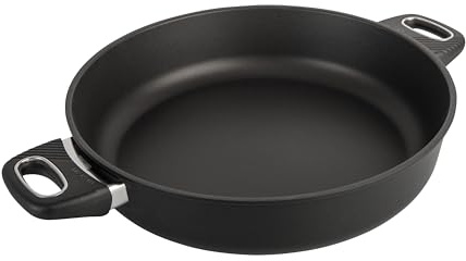 Gastrolux Mijoteuse Induction 32 cm avec Poignées Fixes - Antiadhésive sans PFOA, Fonte d'Aluminium, Cuisson Sans Matière Grasse, Biotan Plus, Tous Feux et Four 260°C
