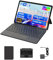 BNCF 11 Intel N150 2-in-1 Laptop, Windows 11 Touchscreen-PC, 12GB RAM, 512GB SSD, 1920x1200 IPS FHD Tablet mit USB-C/HDMI/SD, WiFi 6, 34,2-Wh-Akku mit Magnet-Tastatur und Lederhülle