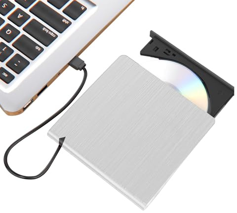 Externes Laufwerk - USB Computer Disk Player Drive | High-Speed-Datenübertragung Disc Drive Reader Writer für Laptops, Desktop-Computer und andere Geräte