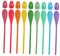Toddmomy 9 Sets Egg and Spoon Race Game Supplies Fun Outdoor for Adults Birthday Parties Picnic Activities and Family Gatherings Smooth Surface Easy to Play Random Colors Random Color