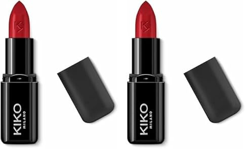 KIKO Milano Smart Fusion Lipstick 416, Reichhaltiger, Nährstoffspendender Lippenstift Mit Strahlendem Finish (Packung mit 2)